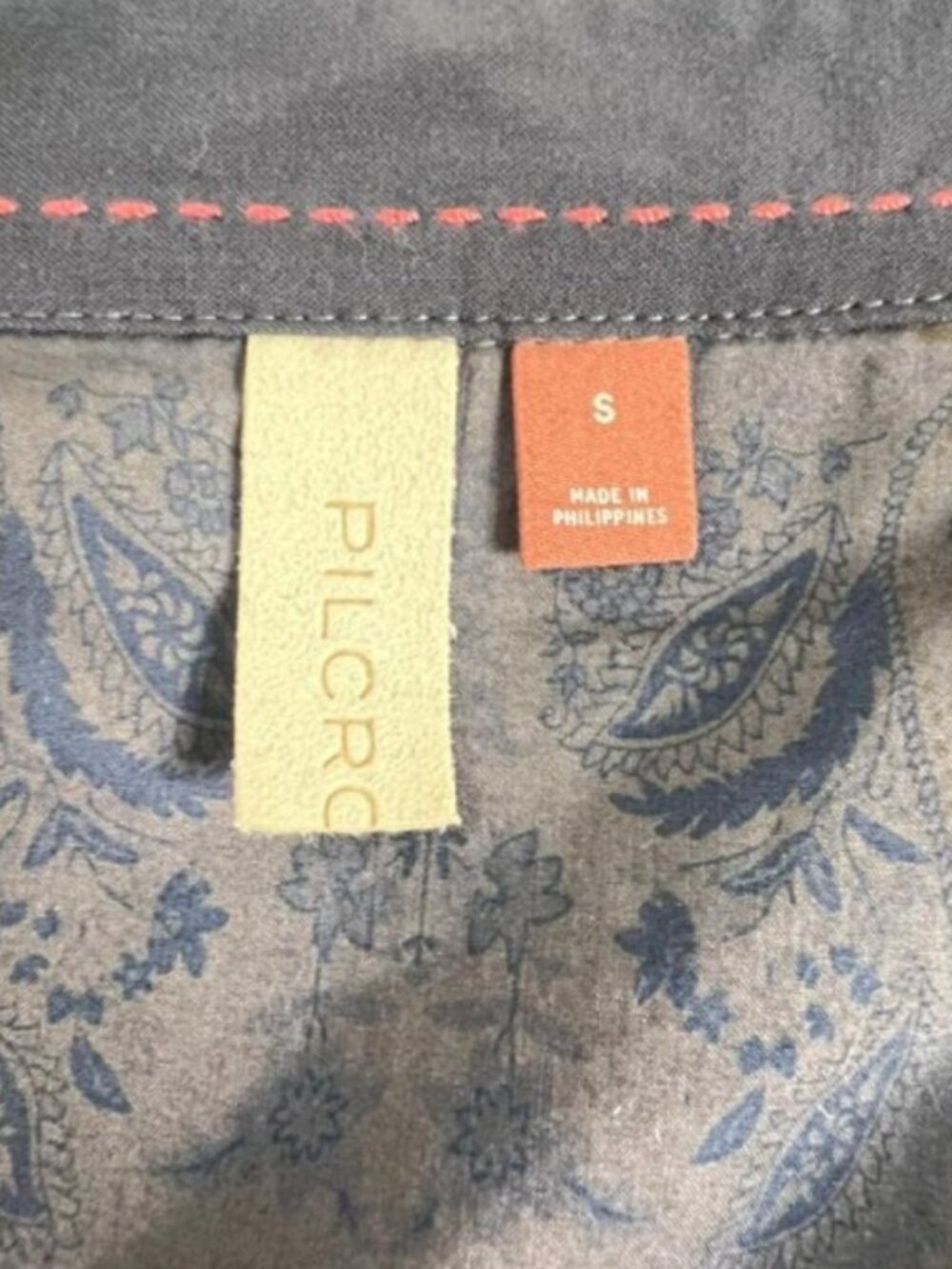 Pilcro Relaxed Velvet Buttondown in Grey from Anthropologie - Size Small - Picture 7 of 7